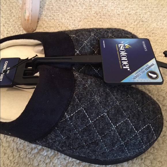 Isotoner NWT slippers heather grey size Small - Picture 4 of 5